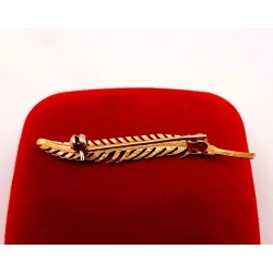 Złota broszka Gałązka PR.750 W:1,79gr InterSKLEP