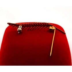 Złota broszka Gałązka PR.750 W:1,79gr InterSKLEP