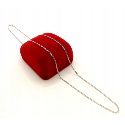 Srebrny łańcuszek Pancerka pr.925 W:2gr Dł:45cm Szer:2mm NOWY