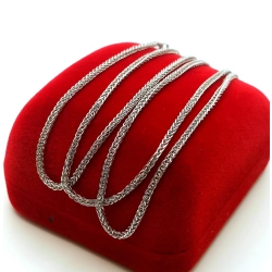 Srebrny łańcuszek Lisi Ogon pr.925 W:2,85gr Dł:44,5cm NOWY 6