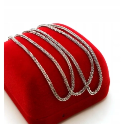 Srebrny łańcuszek Lisi Ogon pr.925 W:2,85gr Dł:44,5cm NOWY 6