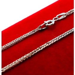 Srebrny łańcuszek Lisi Ogon pr.925 W:2,85gr Dł:44,5cm NOWY 6