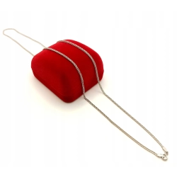 Srebrny łańcuszek Lisi Ogon Pr.925 W:3,25gr Dł:50cm Szer:2mm NOWY 7