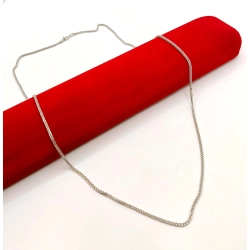 Srebrny łańcuszek Lisi Ogon Pr.925 W:3,65gr Dł:54,5cm Szer:2mm Nowy 8