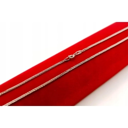 Srebrny łańcuszek Lisi Ogon Pr.925 W:3,65gr Dł:54,5cm Szer:2mm Nowy 8