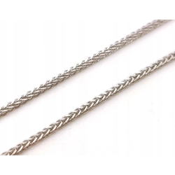 Srebrny łańcuszek Lisi Ogon Pr.925 W:3,80gr Dł:59,5cm szer:2mm NOWY 9