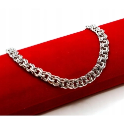 Srebrna bransoletka Garibaldi Pr.925 W:12,10gr Dł:22,5cm Szer:6mm NOWA 33