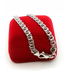 Srebrna bransoletka Garibaldi Pr.925 W:12,10gr Dł:22,5cm Szer:6mm NOWA 33