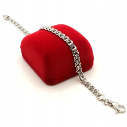 Srebrna bransoletka Garibaldi Pr.925 W:12,10gr Dł:22,5cm Szer:6mm NOWA 33