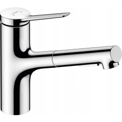 Bateria kuchenna stojąca Hansgrohe Zesis m33 150 srebrny
