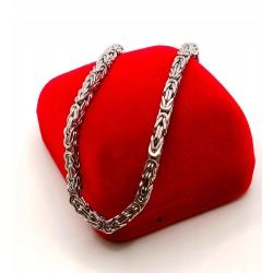 Srebrna bransoletka splot Królewski Pr.925 W:15,20gr Dł:23cm