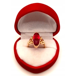 Złoty pierścionek z Rubinem PR.583 W:5,51gr R.16 InterSKLEP