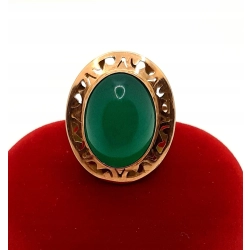 Złoty pierścionek z Agatem PR.500 W:5,32gr R.18 InterSKLEP