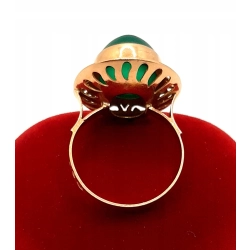 Złoty pierścionek z Agatem PR.500 W:5,32gr R.18 InterSKLEP