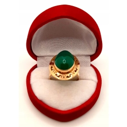 Złoty pierścionek z Agatem PR.500 W:5,32gr R.18 InterSKLEP