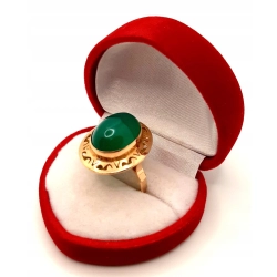 Złoty pierścionek z Agatem PR.500 W:5,32gr R.18 InterSKLEP