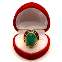 Złoty pierścionek z Agatem PR.500 W:5,32gr R.18 InterSKLEP