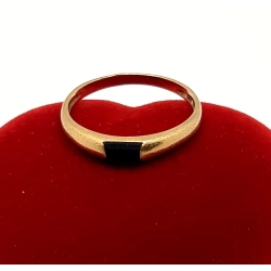 Złoty pierścionek z Onyksem PR.583 W:1,53gr R.14 InterSKLEP