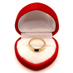 Złoty pierścionek z Onyksem PR.583 W:1,57gr R.12 InterSKLEP