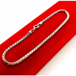 Srebrna bransoletka gruba Kostka Pr.925 W:3,45gr Dł:18cm NOWA
