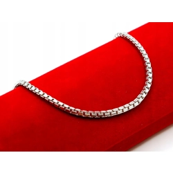 Srebrna bransoletka gruba Kostka Pr.925 W:3,45gr Dł:18cm NOWA