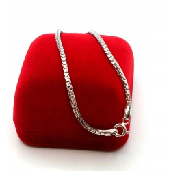 Srebrna bransoletka gruba Kostka Pr.925 W:3,45gr Dł:18cm NOWA