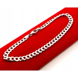 Srebrna bransoletka Pancerka Pr.925 W:6,15gr Dł:21,5cm szer:5mm NOWA 34