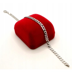 Srebrna bransoletka Pancerka Pr.925 W:6,15gr Dł:21,5cm szer:5mm NOWA 34