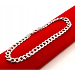 Srebrna bransoletka Pancerka Pr.925 W:10gr Dł:23cm Szer:7mm NOWA 35