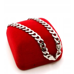 Srebrna bransoletka Pancerka Pr.925 W:10gr Dł:23cm Szer:7mm NOWA 35