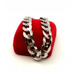 Srebrna bransoletka Pancerka Pr.925 W:35,08gr Dł:22cm Szer:13mm NOWA 37