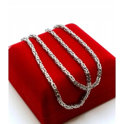 Srebrny łańcuszek splot Królewski P.925 W:38,35gr Dł:60cm NOWY