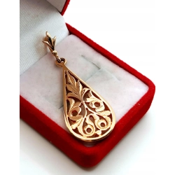 Złota zawieszka ażurowa duża Pr.583 W:5,20gr Dł:4,5cm InterSKLEP