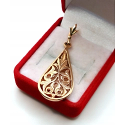 Złota zawieszka ażurowa duża Pr.583 W:5,20gr Dł:4,5cm InterSKLEP