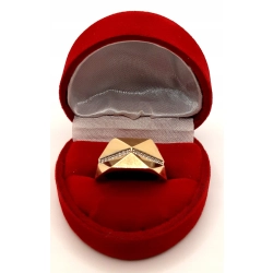 Złoty pierścionek z Cyrkoniami PR.585 W:3,70gr R.15 InterSKLEP