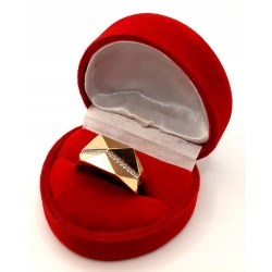 Złoty pierścionek z Cyrkoniami PR.585 W:3,70gr R.15 InterSKLEP