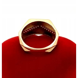 Złoty pierścionek z Cyrkoniami PR.585 W:3,70gr R.15 InterSKLEP