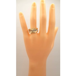 Złoty pierścionek z Cyrkoniami PR.585 W:3,70gr R.15 InterSKLEP