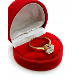 Złoty pierścionek z Cyrkonią Pr.585 W:4,46gr Roz.18 InterSKLEP