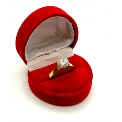 Złoty pierścionek z Cyrkonią Pr.585 W:4,46gr Roz.18 InterSKLEP