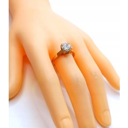 Złoty pierścionek z Cyrkonią Pr.585 W:4,46gr Roz.18 InterSKLEP