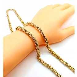 Złoty łańcuszek królewski Pr.585 W:29,40gr Dł:59cm Szer:5mm