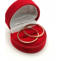 Złote kolczyki koła, kółka Pr.585 W:4,45gr Śred:2,9cm