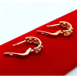 Złote kolczyki ażurowe półkola Pr.585 W:3,81gr InterSKLEP