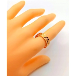 Złota obrączka 5,5mm zdobiona Pr.583 W:4,53gr Roz.16