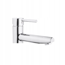 Bateria umywalkowa stojąca Sensa Hilio srebrny *** interSKLEP ***