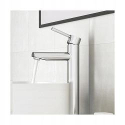 Bateria umywalkowa stojąca Sensa Hilio srebrny *** interSKLEP ***