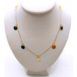 Złoty łańcuszek celebrytka blaszki Pr.585 W:1,87gr NOWY