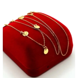 Złoty łańcuszek celebrytka blaszki Pr.585 W:1,87gr NOWY