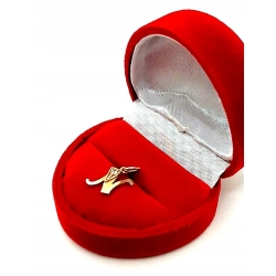 Złota zawieszka litera N z cyrkonią Pr.585 W:0,64gr